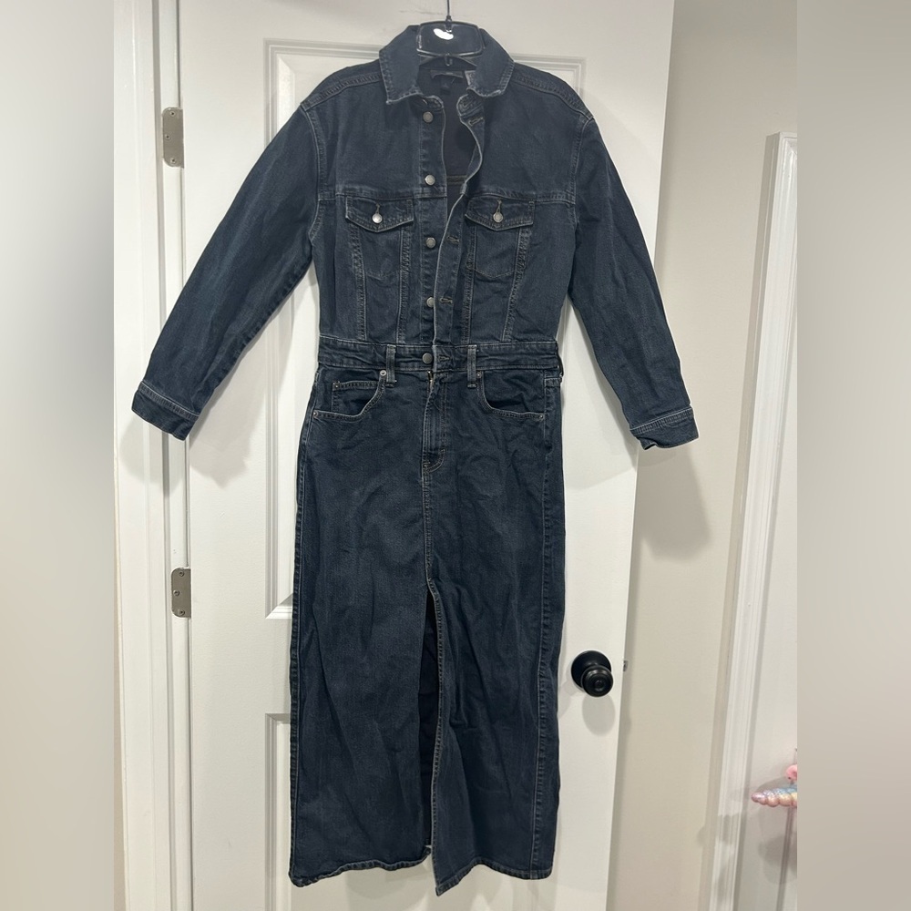 Universal Thread Dark Wash Denim Maxi Dress